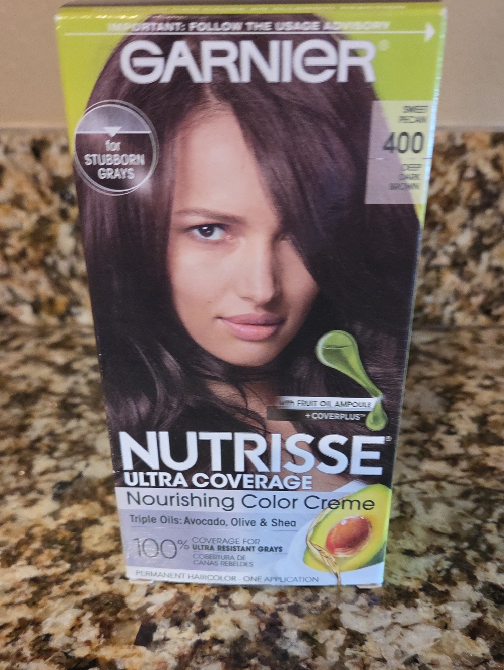 Garnier Nutrisse Nourishing Color Creme 400 Deep Dark Brown Shade